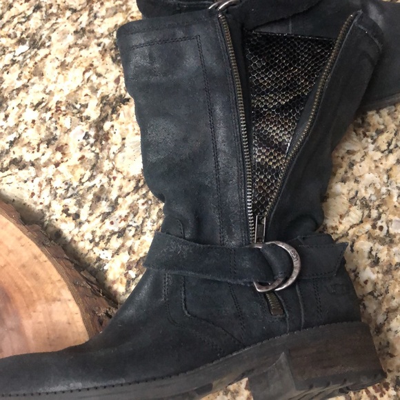 Ugg Silva Zip-Up Women’s Leather Boots - Picture 5 of 7